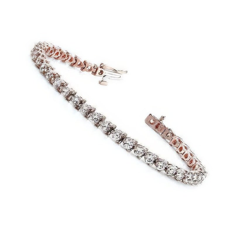 2.20 - 6.00 CT Round Cut Diamonds - Tennis Bracelet - Primestyle.com
