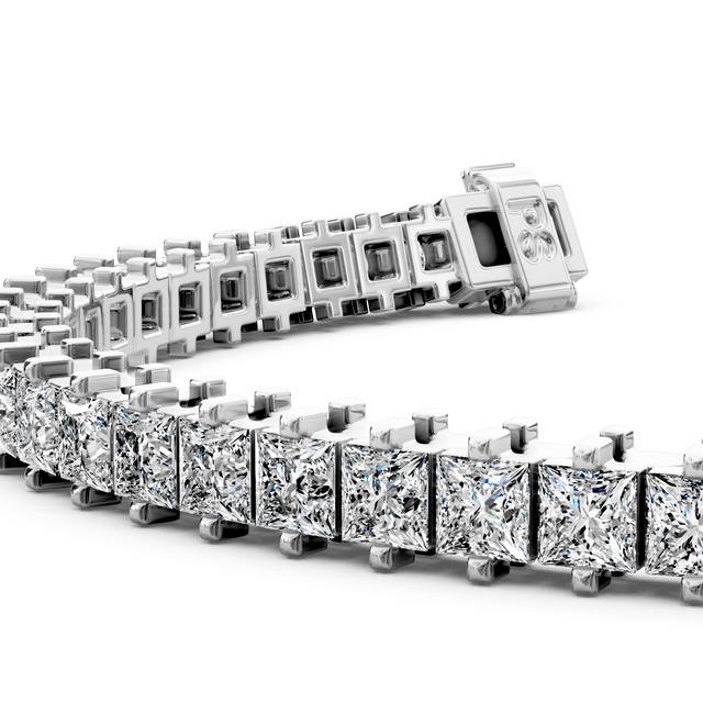 5.00-9.00 CT Round Cut Lab Grown Diamonds - Tennis Bracelet