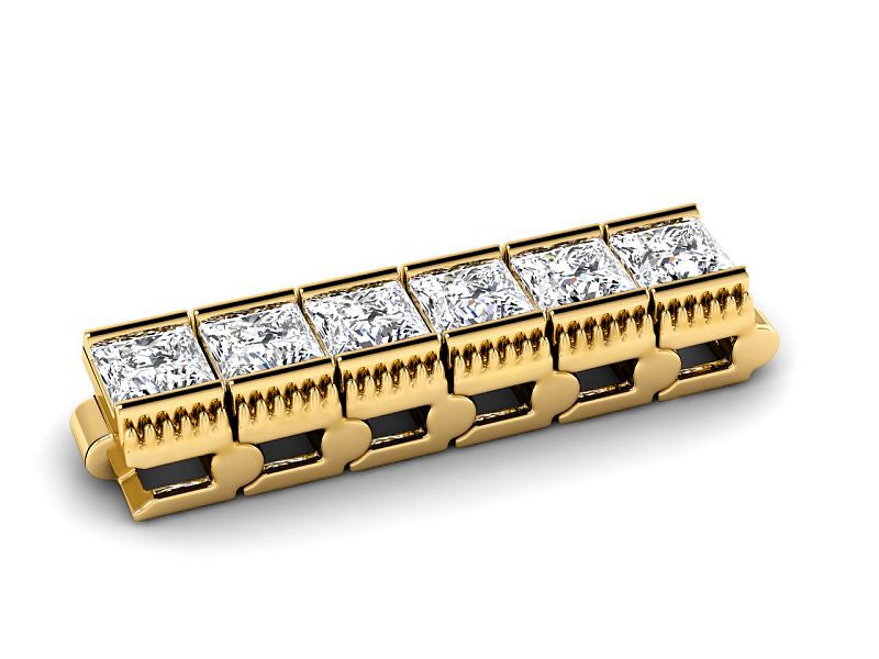 5.50-16.50 CT Princess Cut Diamonds - Diamond Bracelet