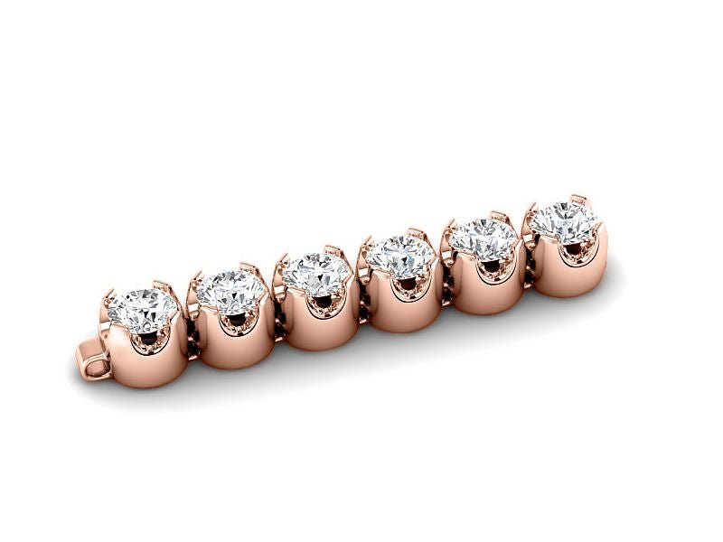 3.50 - 10.00 CT Round Cut Lab Grown Diamonds - Tennis Bracelet - Primestyle.com