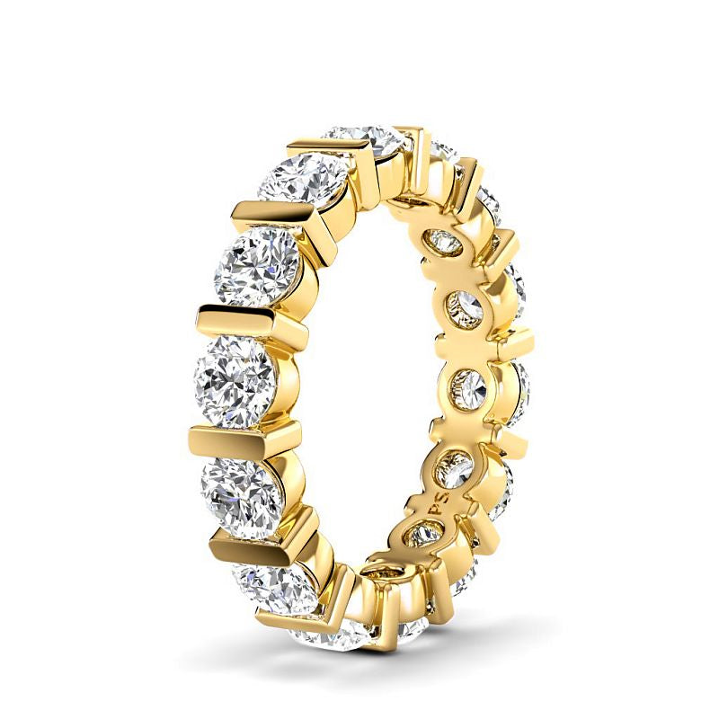 1.50-5.00 CT Round Cut Natural Diamonds - Eternity Rings