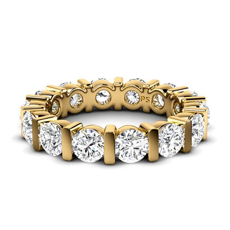 1.50-5.00 CT Round Cut Natural Diamonds - Eternity Rings