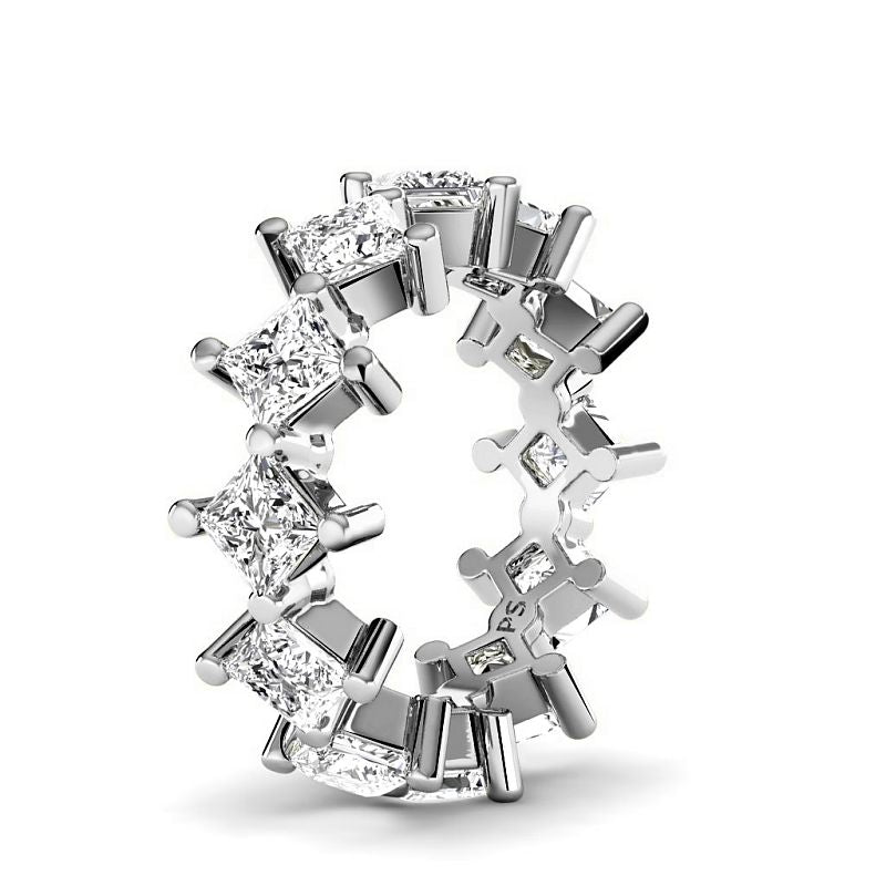 2.00-4.00 CT Princess Cut Diamonds - Eternity Ring