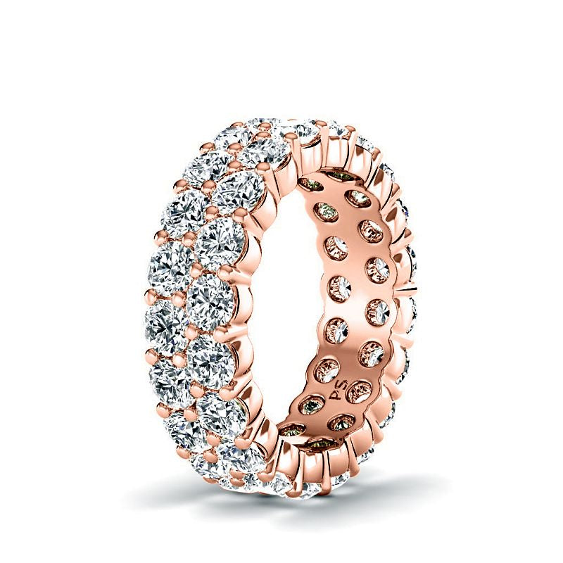 3.00-7.20 CT Round Cut Diamonds - Eternity Ring