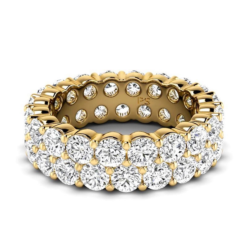 3.00 - 7.20 CT Round Cut Natural Diamonds - Eternity Rings - Primestyle.com