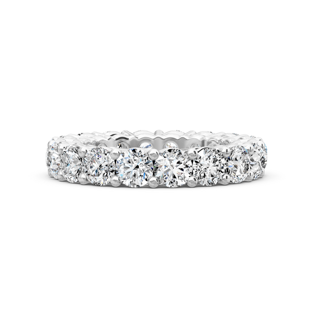 2.50-6.00 CT Round Cut Lab Grown Diamonds - Eternity Rings