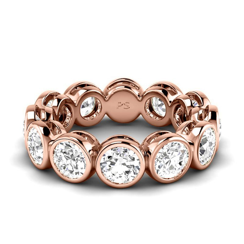 1.50-5.00 CT Round Cut Natural Diamonds - Eternity Rings