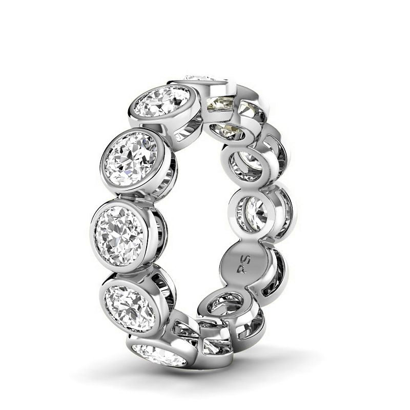 1.50-5.00 CT Round Cut Natural Diamonds - Eternity Rings