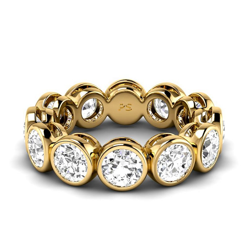 1.50-5.00 CT Round Cut Natural Diamonds - Eternity Rings