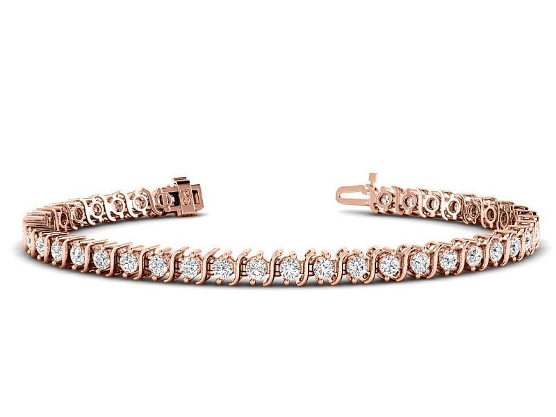 1.00 - 7.00 CT Round Cut Diamonds - Tennis Bracelet - Primestyle.com
