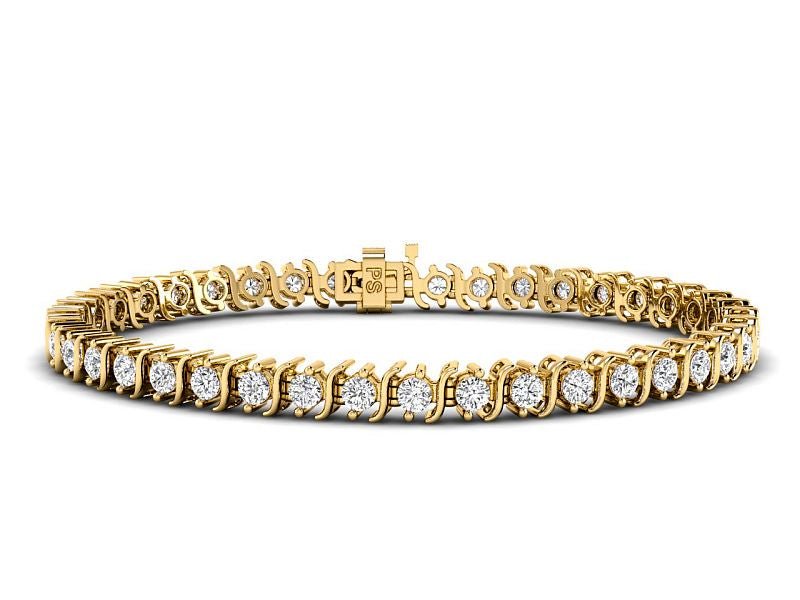 1.00 - 7.00 CT Round Cut Diamonds - Tennis Bracelet - Primestyle.com