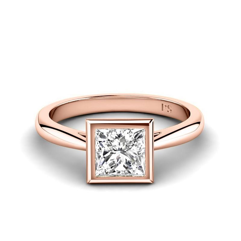 0.35 - 1.50 CT Princess Cut Natural Diamonds - Solitaire Rings - Primestyle.com
