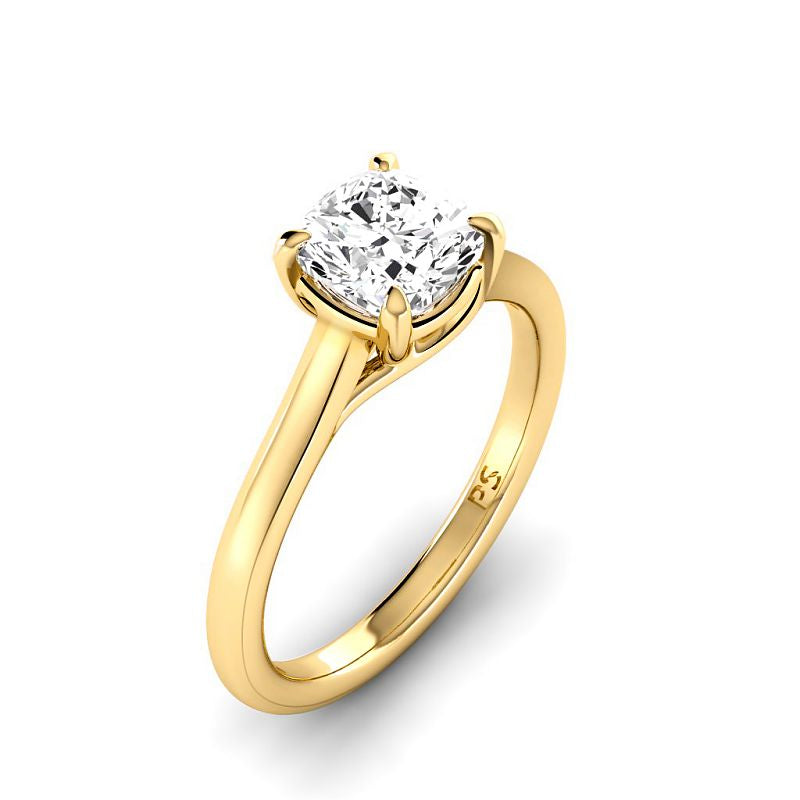 0.35-1.50 CT Cushion Cut Diamonds - Solitaire Ring