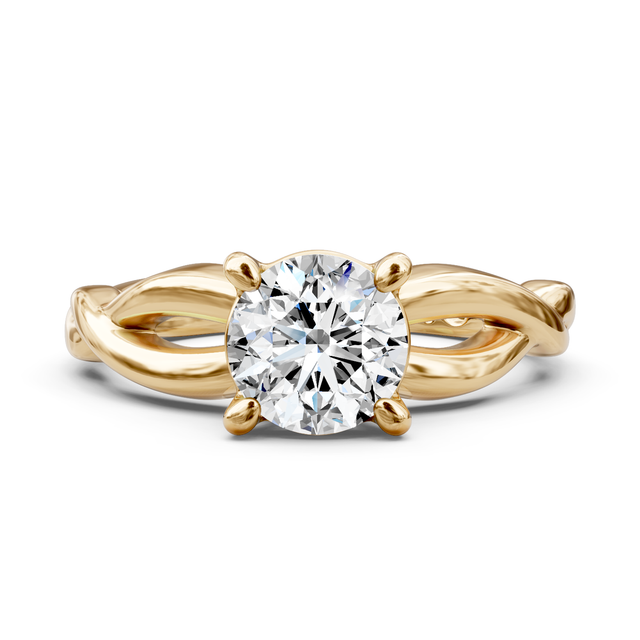 0.35-1.50 CT Round Cut Natural Diamonds - Solitaire Rings
