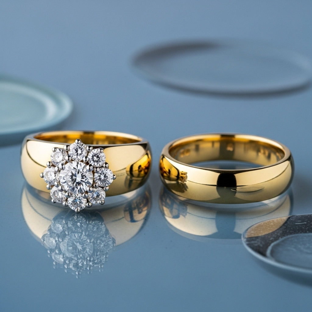 Evermore Blossom Bridal Band Set