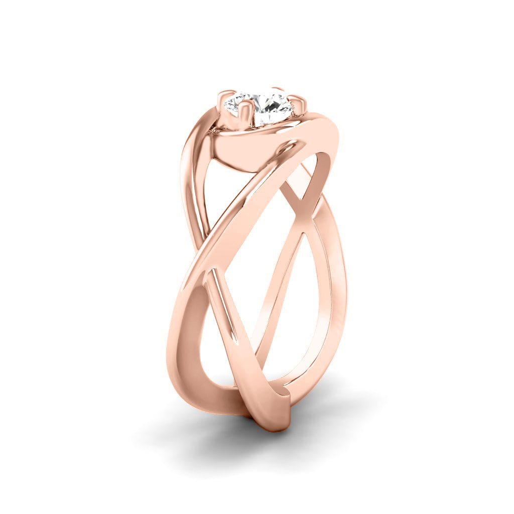 0.35-1.50 CT Round Cut Natural Diamonds - Solitaire Rings