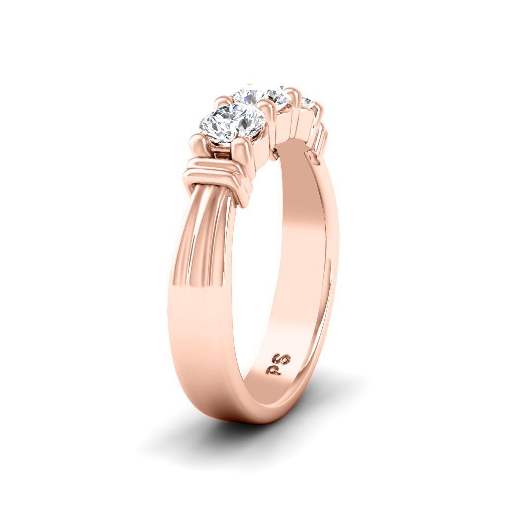 1.05-6.55 CT Round Cut Lab Grown Diamonds - Engagement Ring