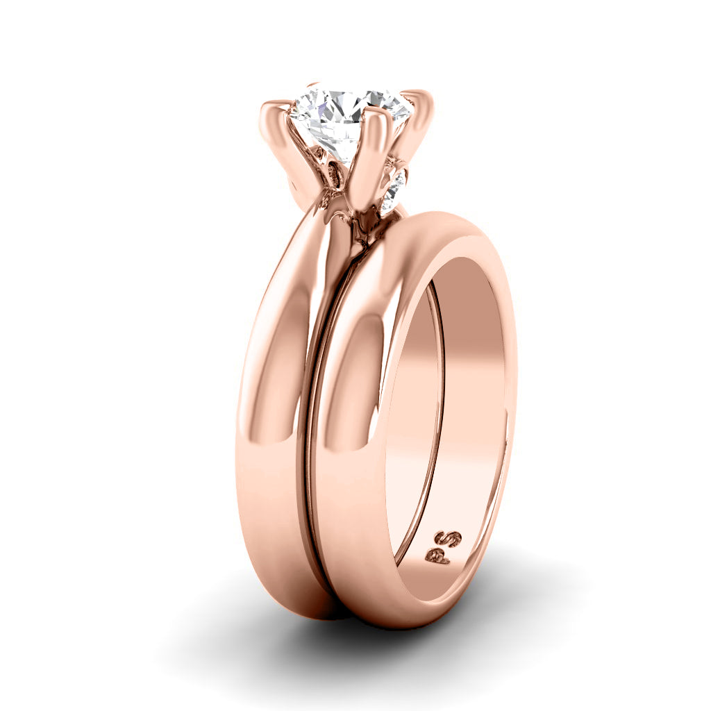 0.60-3.10 CT Round Cut Lab Grown Diamonds - Bridal Set