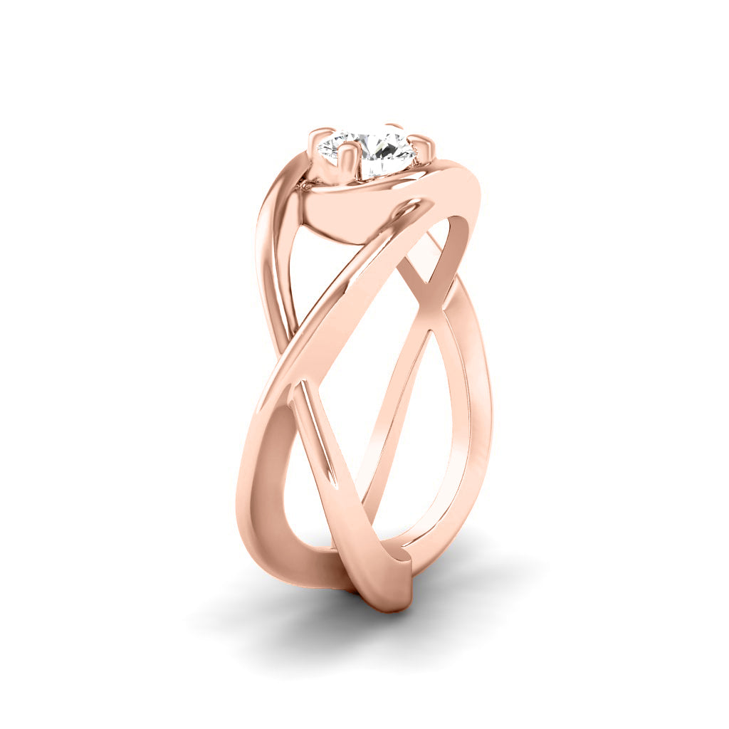 0.50-3.00 CT Round Cut Lab Grown Diamonds - Solitaire Ring