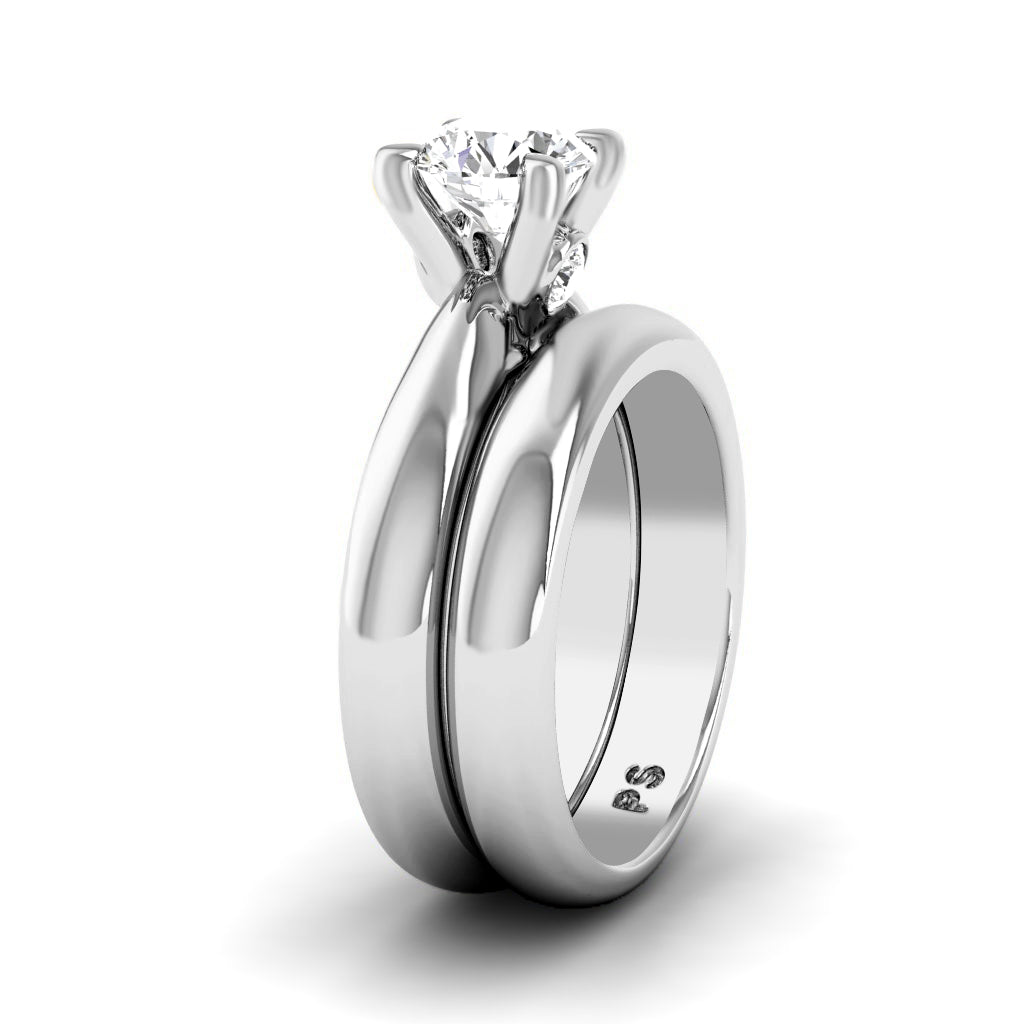 0.60-6.10 CT Round Cut Diamonds - Bridal Set