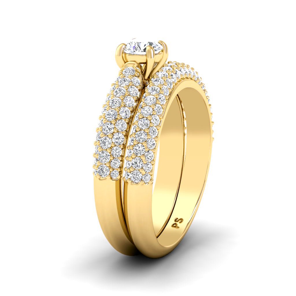 1.50 - 2.65 CT Round Cut Natural Diamonds - Bridal Set - Primestyle.com