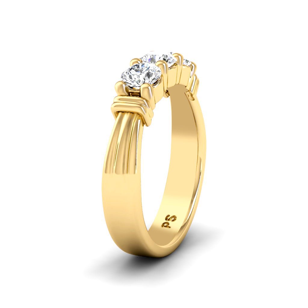 1.05-6.55 CT Round Cut Lab Grown Diamonds - Engagement Ring