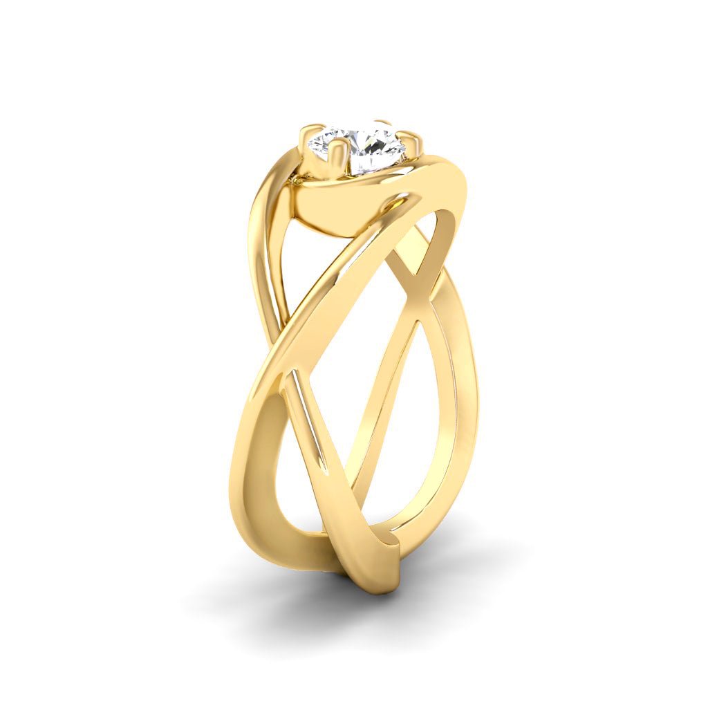 0.35-1.50 CT Round Cut Natural Diamonds - Solitaire Rings