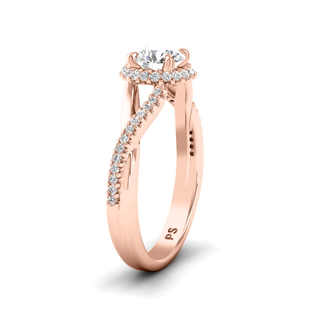 0.75-3.25 CT Round Cut Lab Grown Diamonds - Engagement Ring