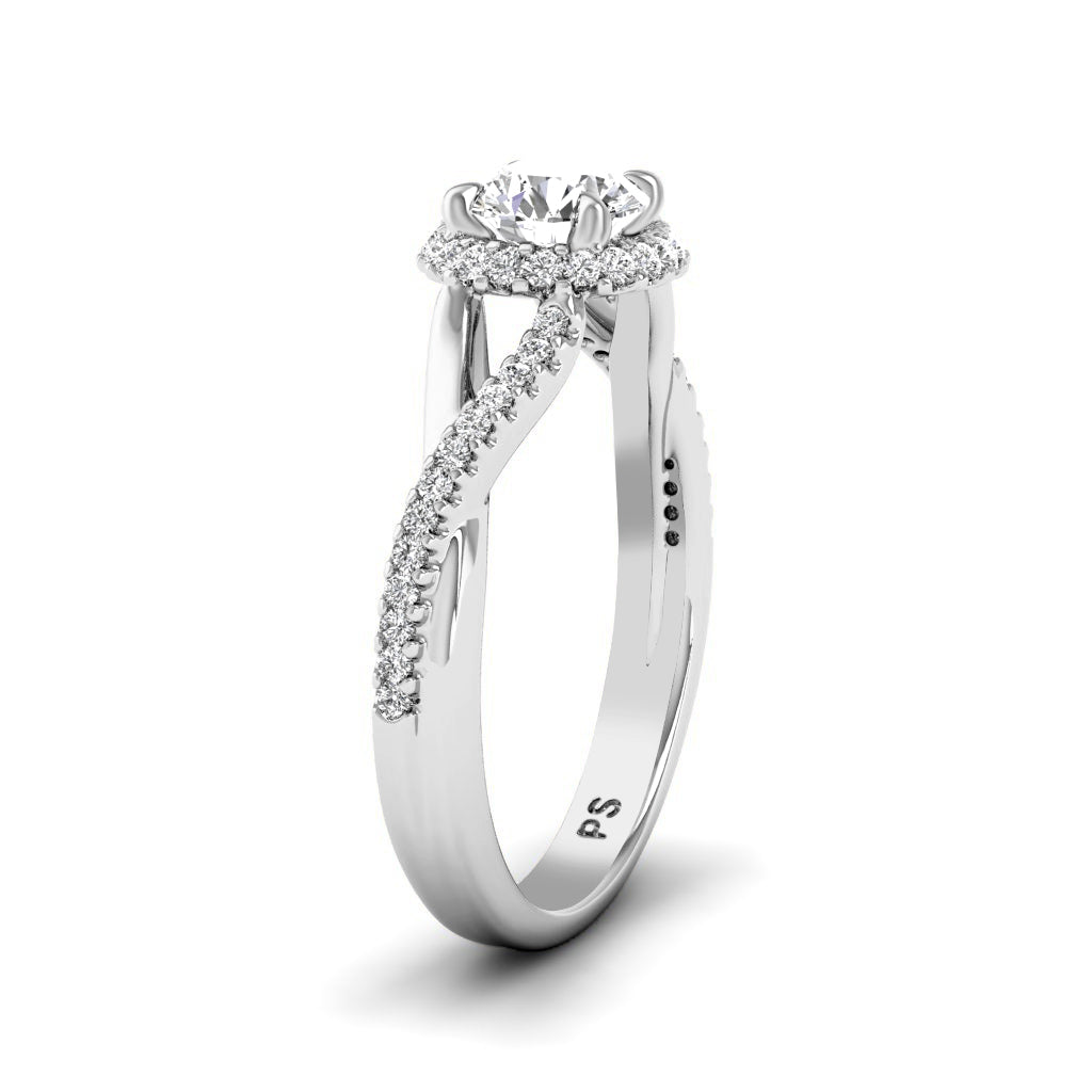 0.60-1.75 CT Round Cut Natural Diamonds - Engagement Ring