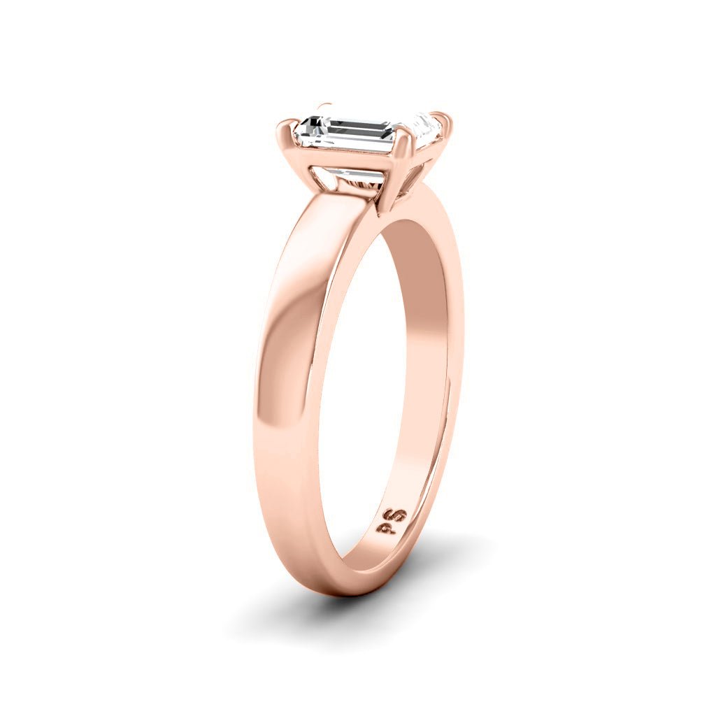 0.35-1.50 CT Emerald Cut Natural Diamonds - Solitaire Rings