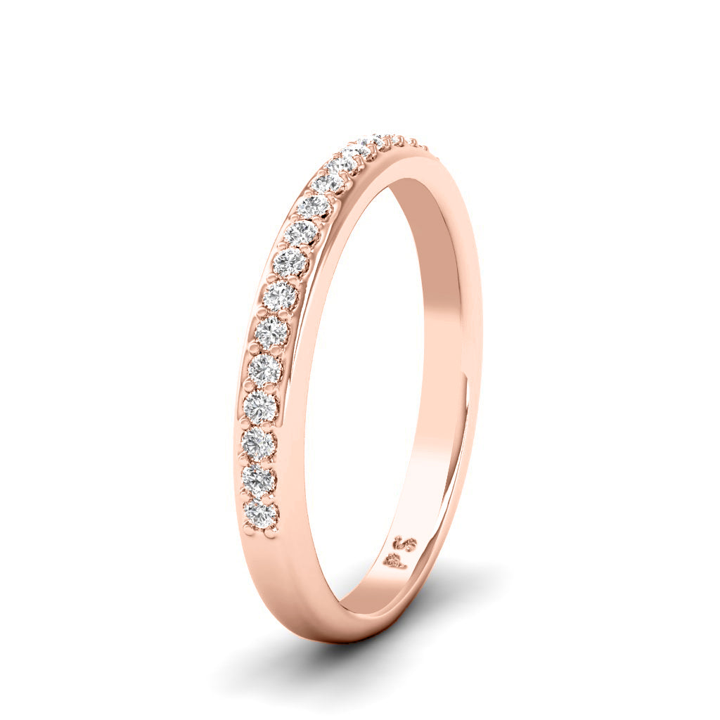 0.30 CT Round Cut Lab Grown Diamonds - Wedding Band