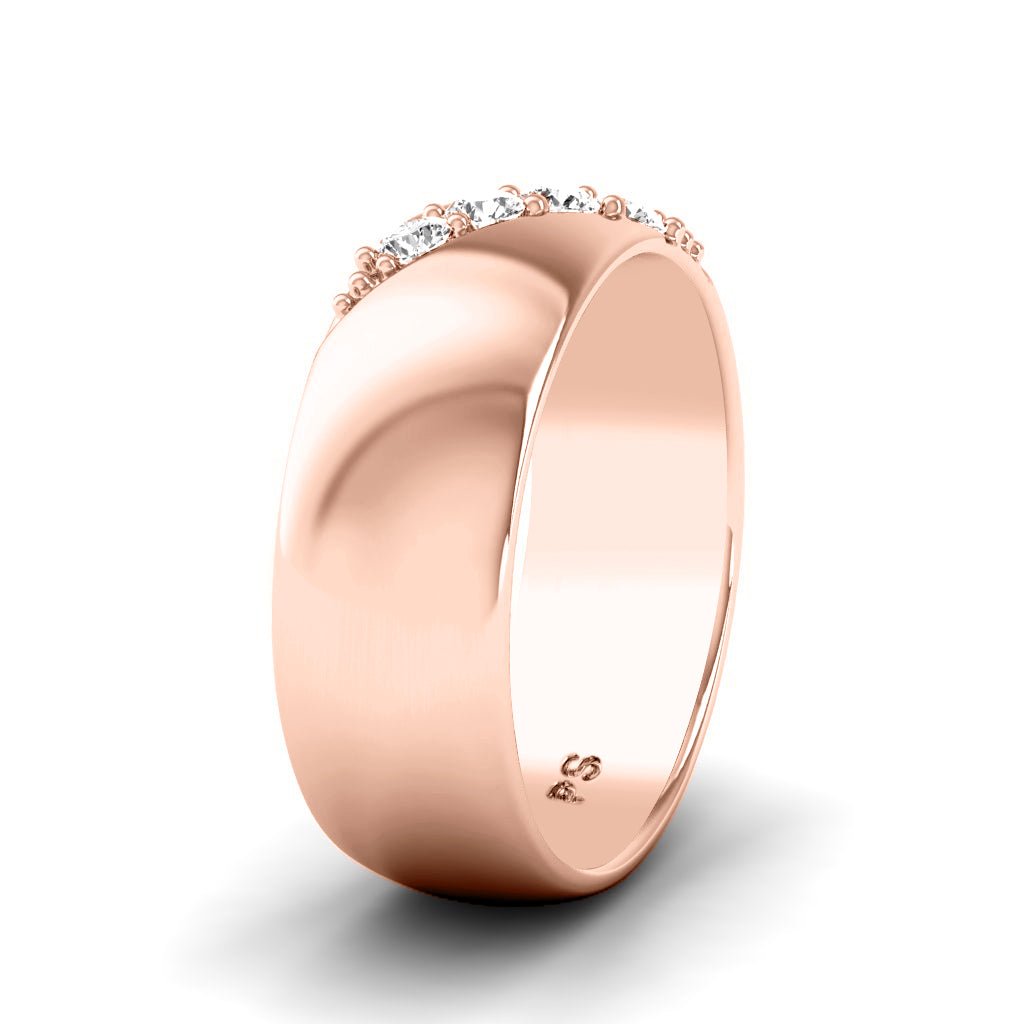 0.15 CT Round Cut Lab Grown Diamonds - Wedding Band - Primestyle.com