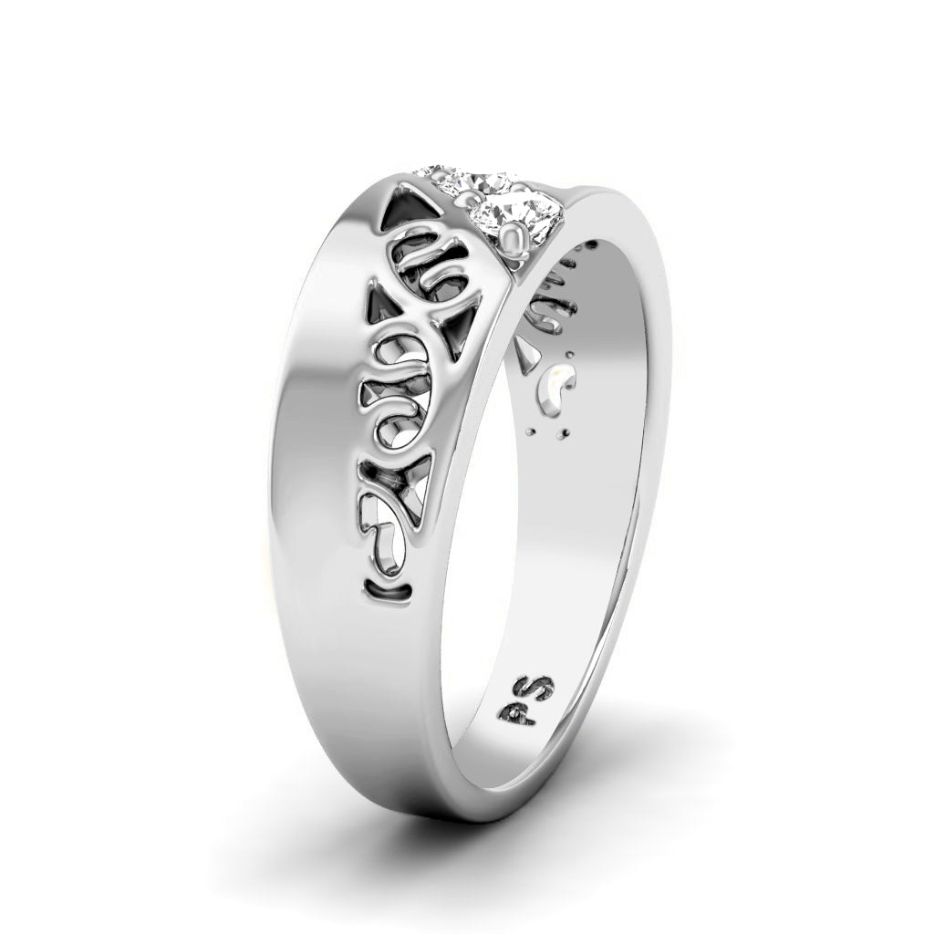 0.15 CT Round Cut Diamonds - Wedding Band