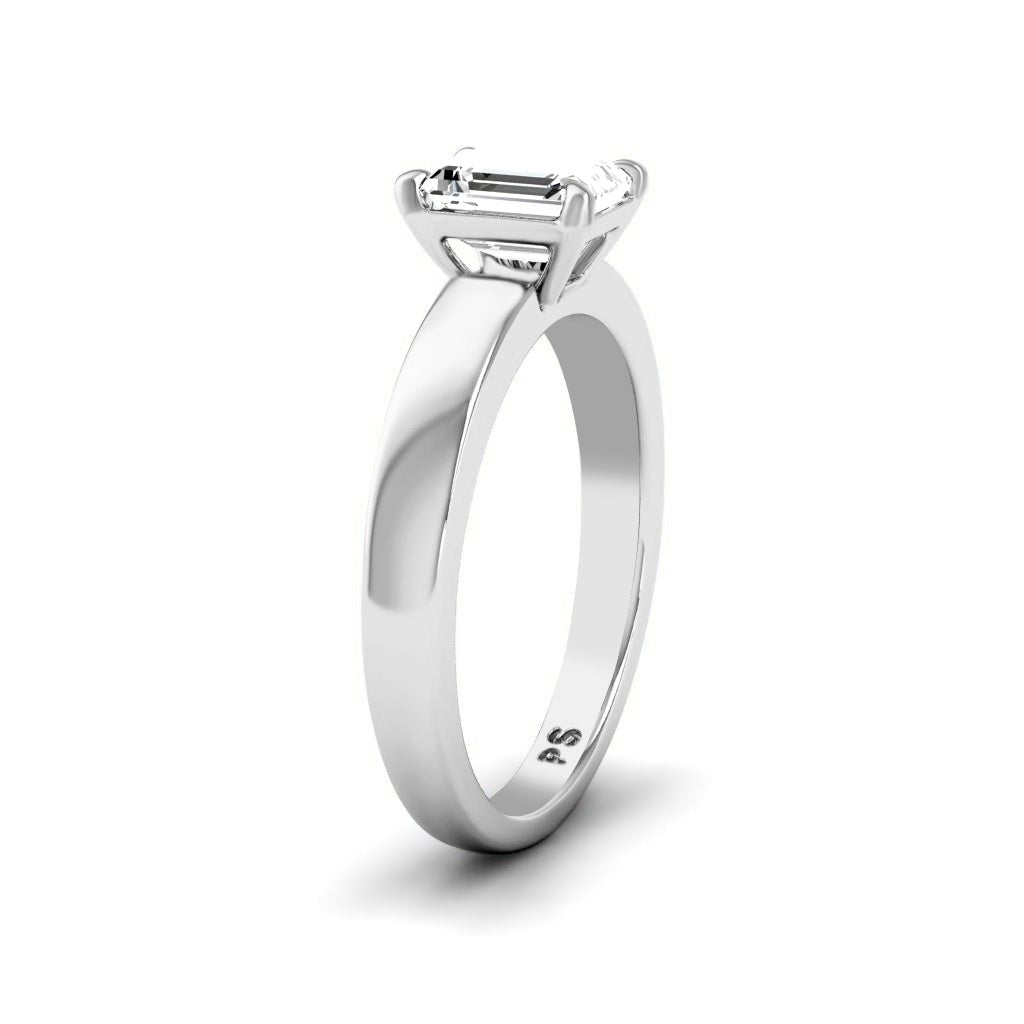 0.50 - 3.00 CT Emerald Cut Lab Grown Diamonds - Solitaire Ring - Primestyle.com