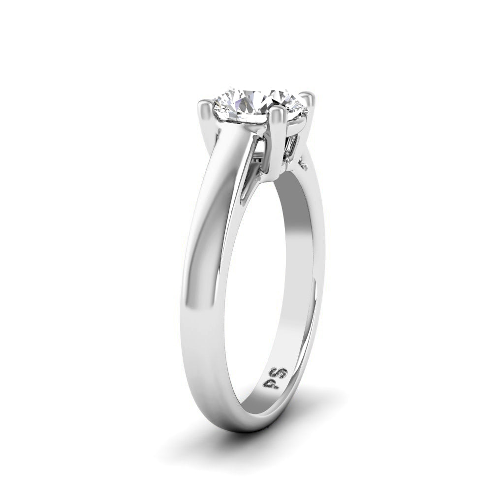 0.35-1.50 CT Round Cut Natural Diamonds - Solitaire Rings