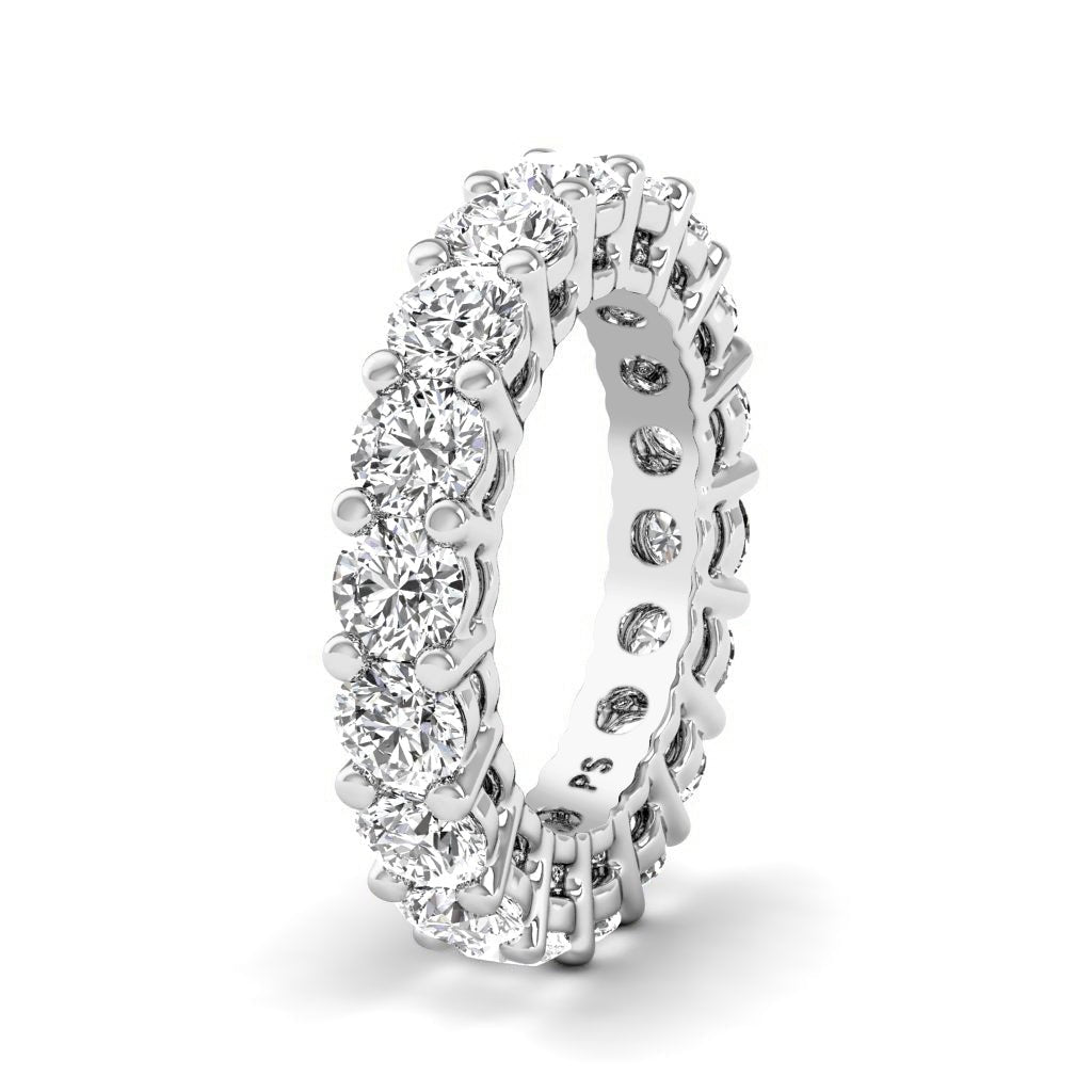 2.50-6.00 CT Round Cut Natural Diamonds - Eternity Rings