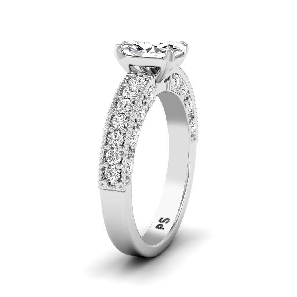 1.10-6.60 CT Princess & Round Cut Diamonds - Solitaire Rings