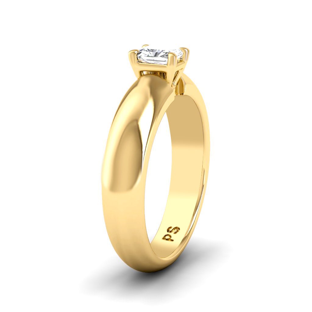 0.35-1.50 CT Radiant Cut Natural Diamonds - Solitaire Rings