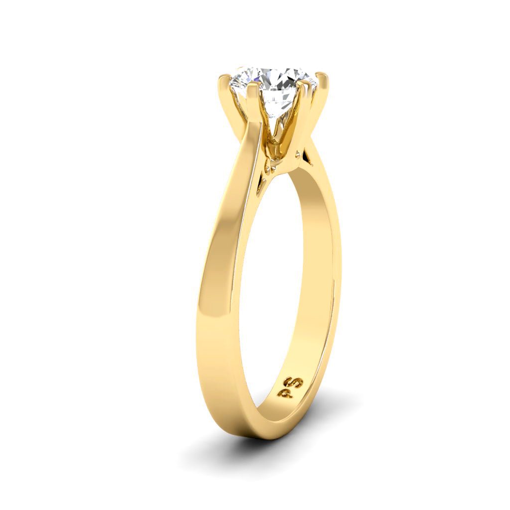 0.35-1.50 CT Round Cut Natural Diamonds - Solitaire Rings