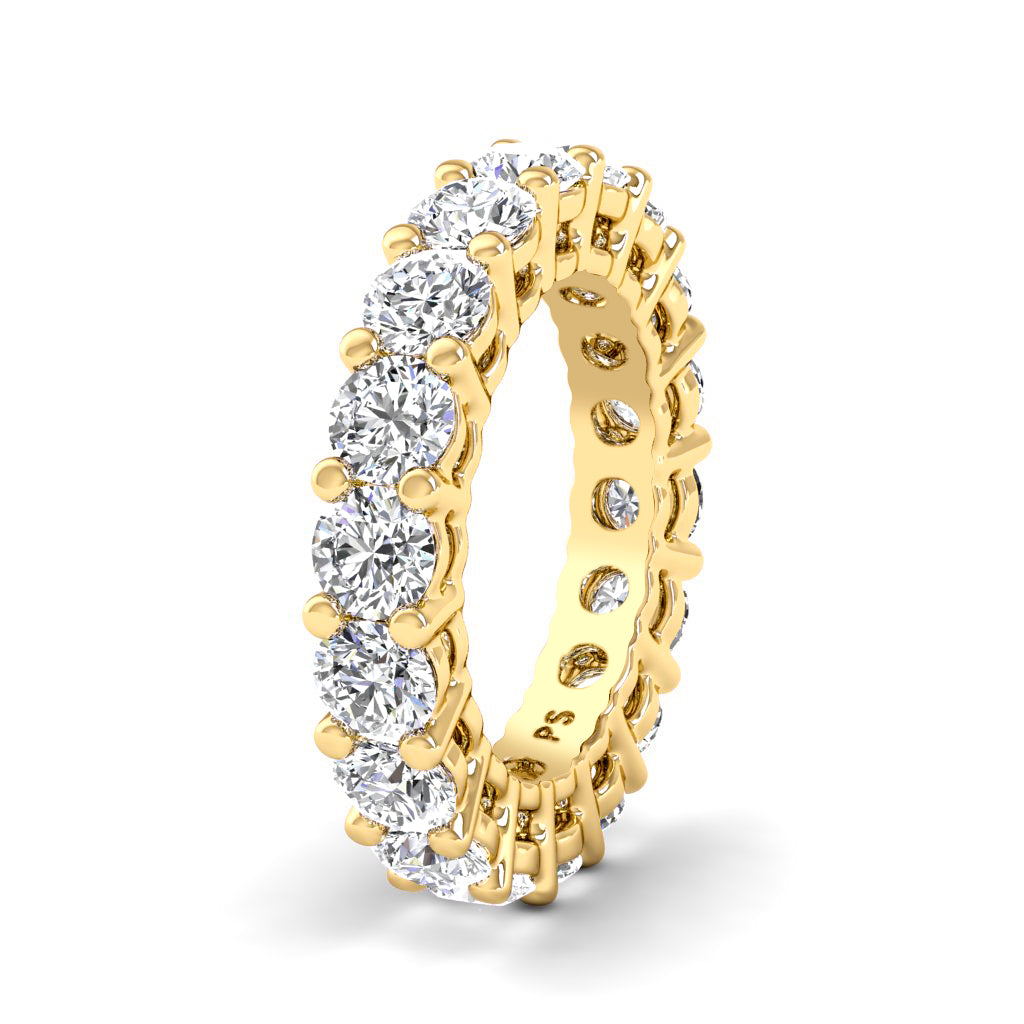 2.50-6.00 CT Round Cut Diamonds - Eternity Ring