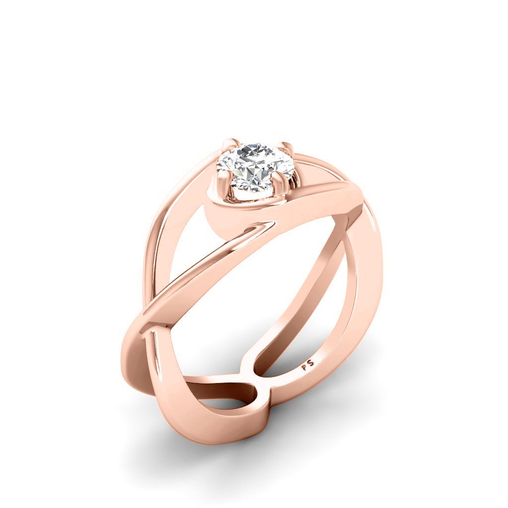 0.35-1.50 CT Round Cut Natural Diamonds - Solitaire Rings