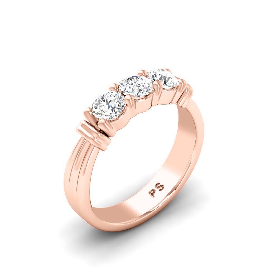 1.05-6.55 CT Round Cut Lab Grown Diamonds - Engagement Ring