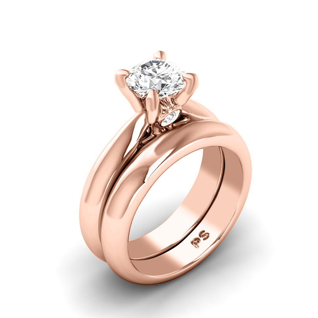 0.60-3.10 CT Round Cut Lab Grown Diamonds - Bridal Set