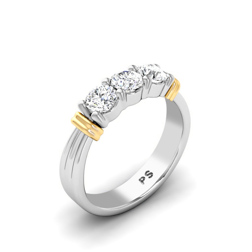 1.05-6.55 CT Round Cut Diamonds - Engagement Ring
