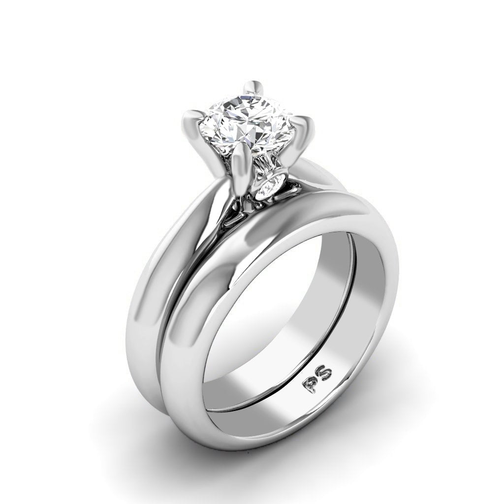 0.60-6.10 CT Round Cut Diamonds - Bridal Set