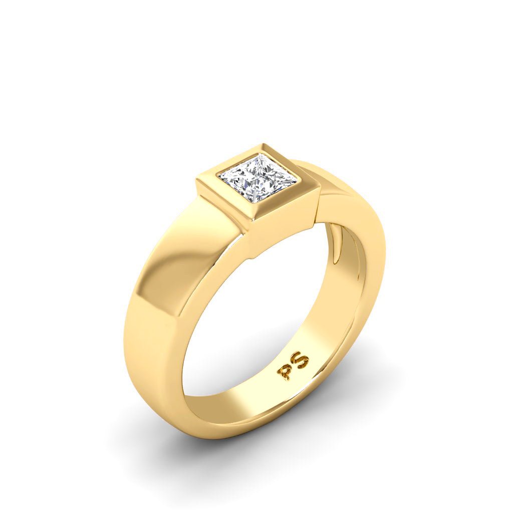 0.50 - 3.00 CT Princess Cut Lab Grown Diamonds - Solitaire Ring - Primestyle.com