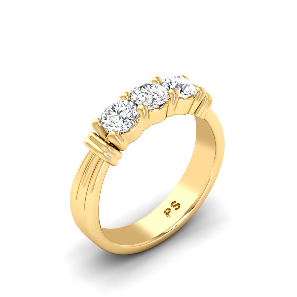 1.05-6.55 CT Round Cut Diamonds - Engagement Ring