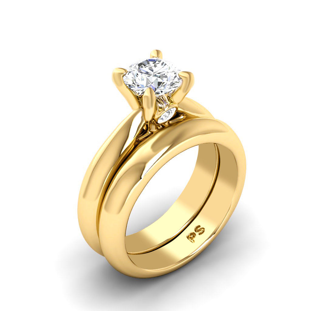 0.45-1.60 CT Round Cut Natural Diamonds - Bridal Set