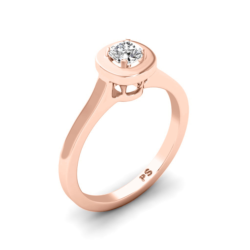 0.50-3.00 CT Cushion Cut Lab Grown Diamonds - Solitaire Ring