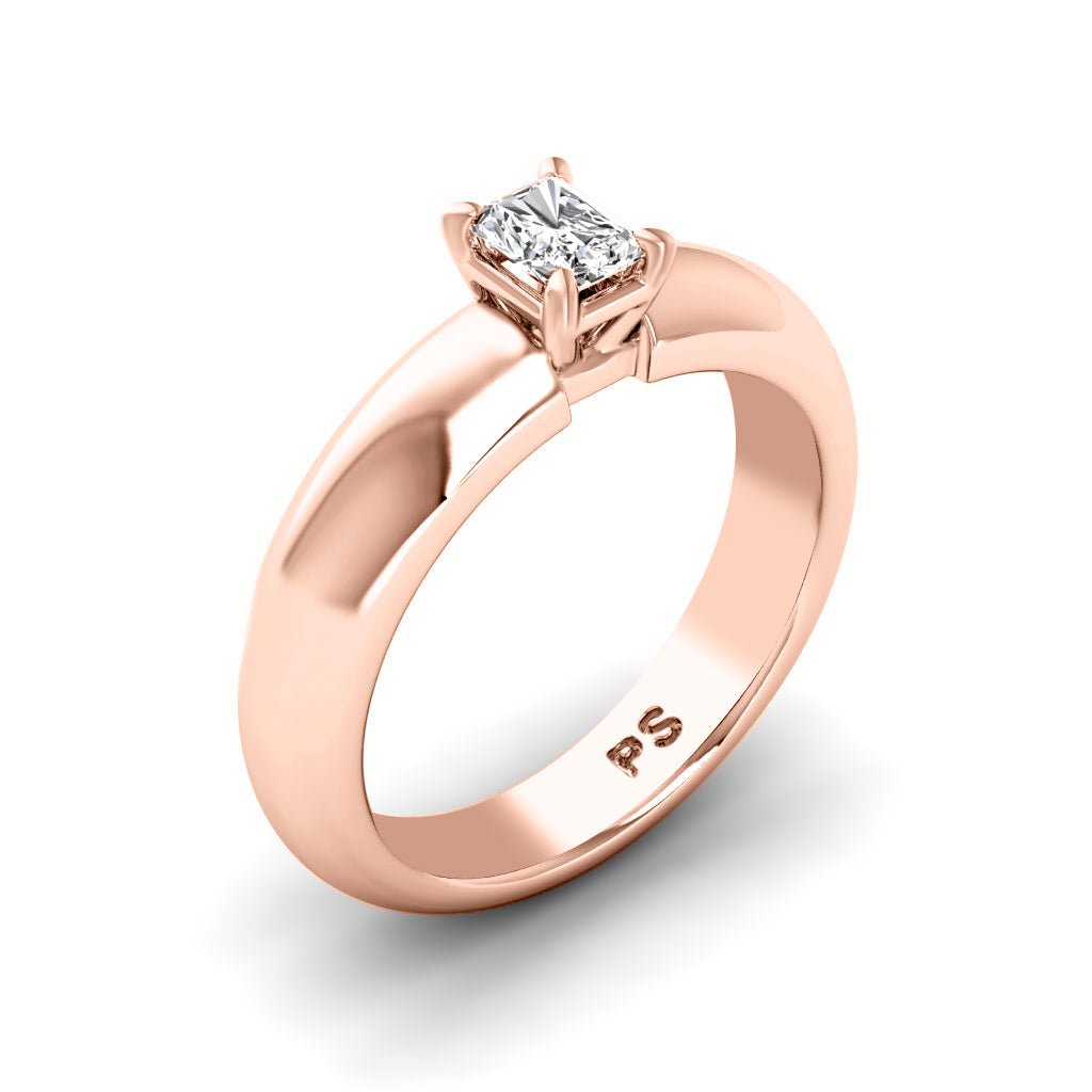 0.50 - 3.00 CT Radiant Cut Lab Grown Diamonds - Solitaire Ring - Primestyle.com